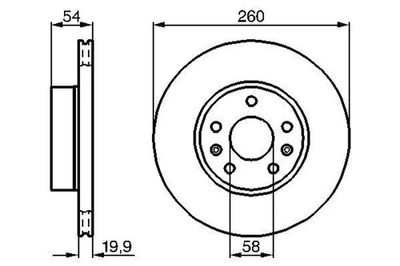 2x Bremsscheibe belüftet 0 986 478 218 BOSCH für CITROËN CX I CX I Break CX II