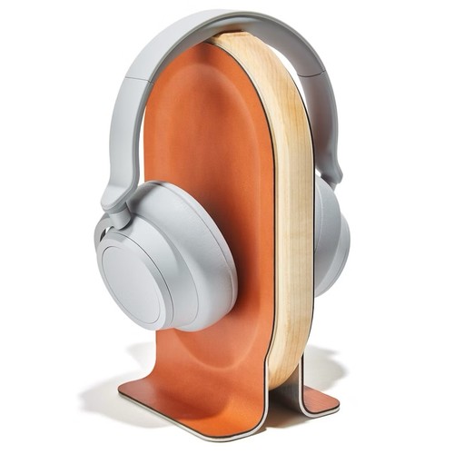 Grovemade Leather & Wood Headphone Stand - Maple & Tan Leather