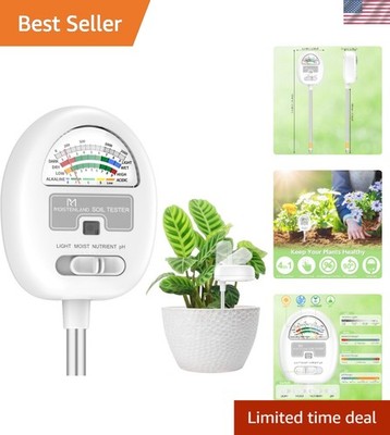Gift-Worthy Soil pH Tester   4 Functions for Perfect Plant Care, No Batteries!