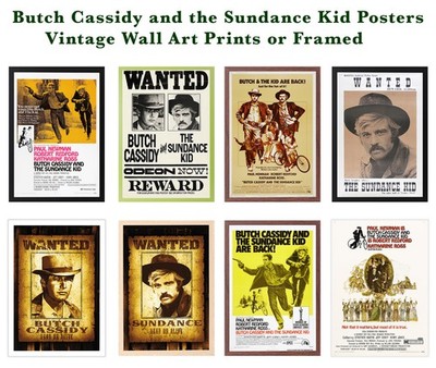Butch Cassidy und Sundance Kid viele Poster mehrere Größen, gerahmt oder ungerahmt