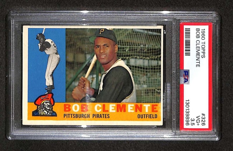 1960 Topps #326 Roberto Clemente HOF  PSA 3.5 VG+ C105573