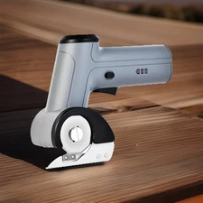 4V Cordless Electric Scissors, [Upgraded] Power Rotary Cutter 