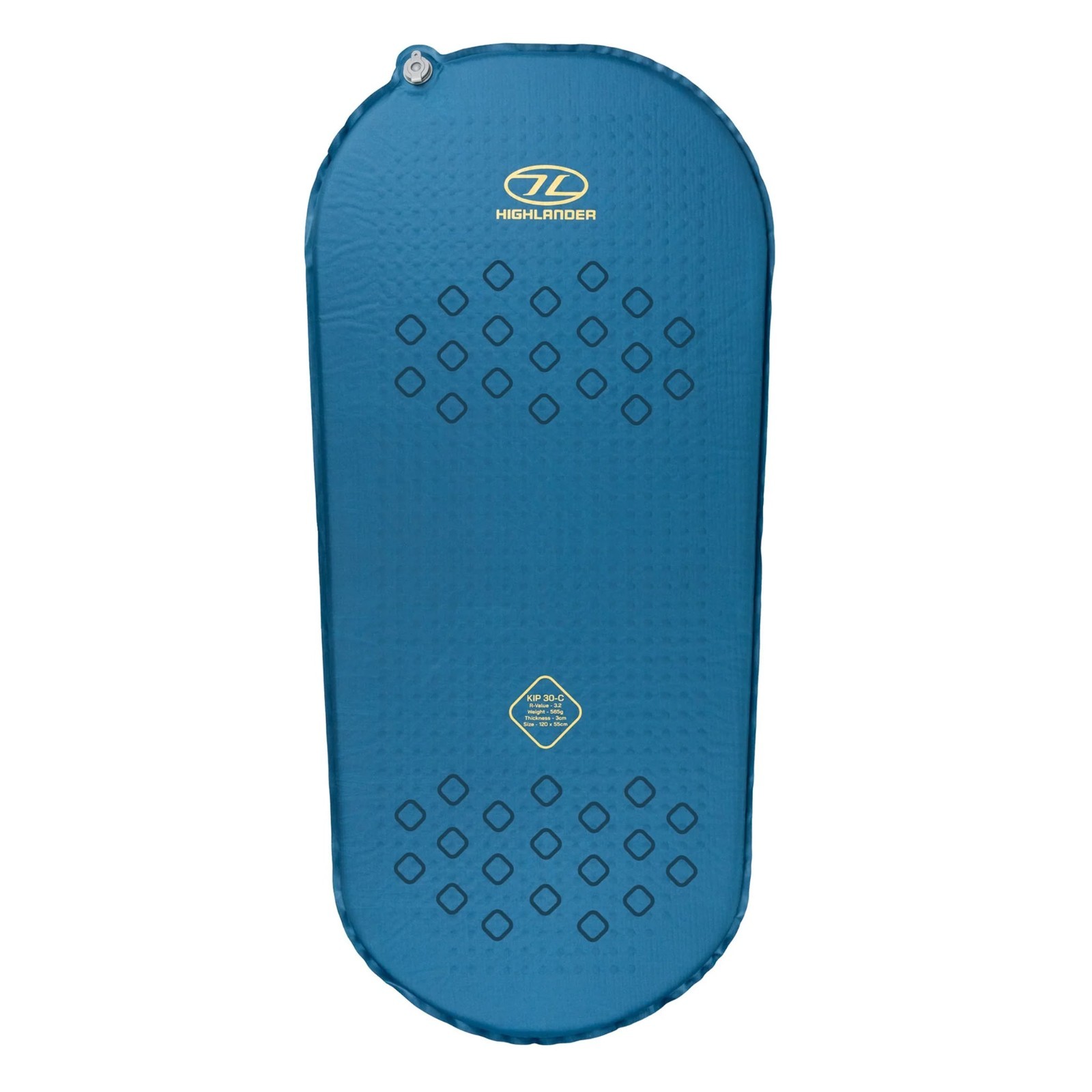 Highlander Kip Compact 30mm Self-Inflating Sleeping Bag Mat Pad Blue Camping