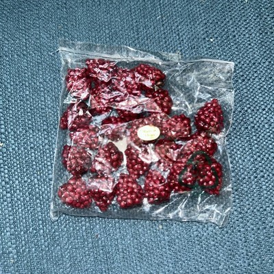 Longaberger J. W. CC Miniature Berry Basket, Faux Red Raspberries ONLY