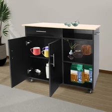 Kitchen Island Cart, Rolling Kitchen Island Side Table, Rolling Trolley Cart New