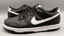 Nike Dunk Low Retro Panda 2.0   Black/White Youth US 5.5Y Leather Sneakers
