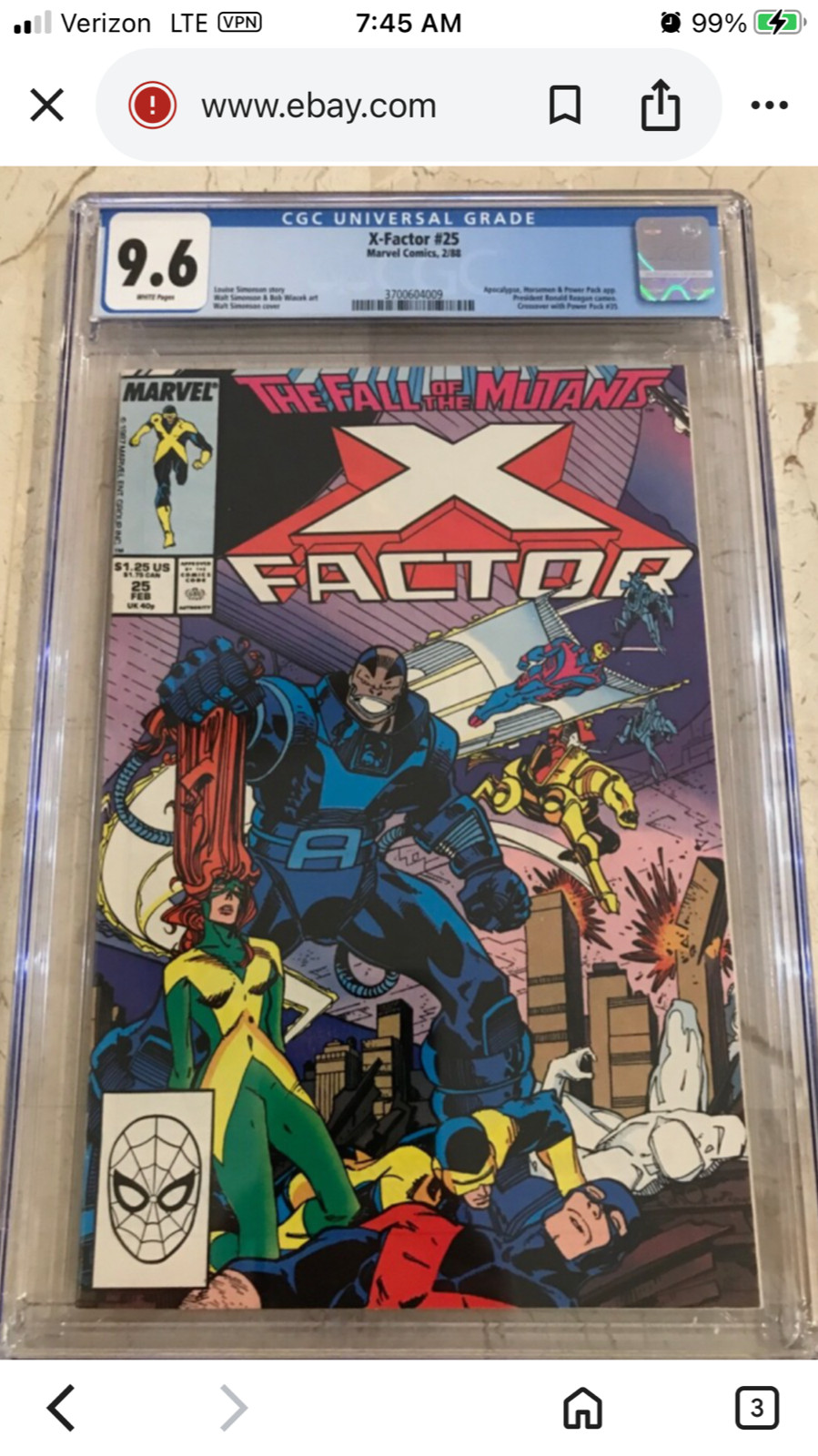 X-Factor #25 Value - GoCollect
