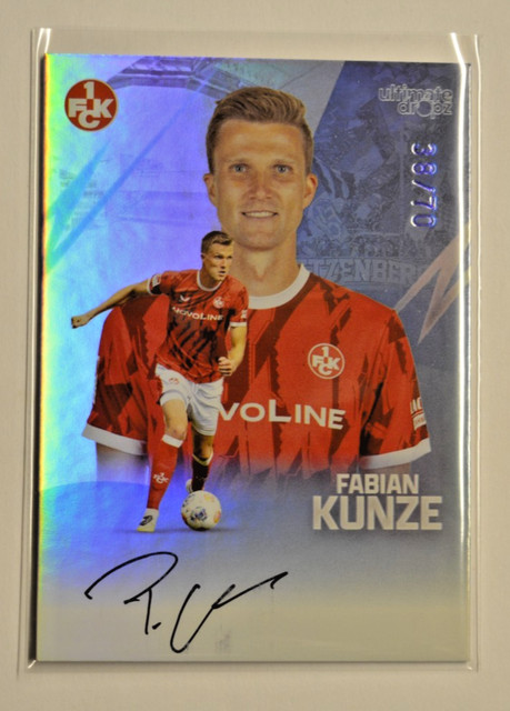 Ultimate Dropz Fußball 125 Jahre 1.FC Kaiserslautern - Fabian Kunze Auto 38/70