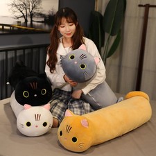 Large Size Cat Plush Toys Stuffed Long Animal Pillow Cushion