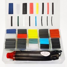 580 PCS Heat Shrink Tubing Kit 300W Mini Heat Gun Wire Wrap Repair Set Tool