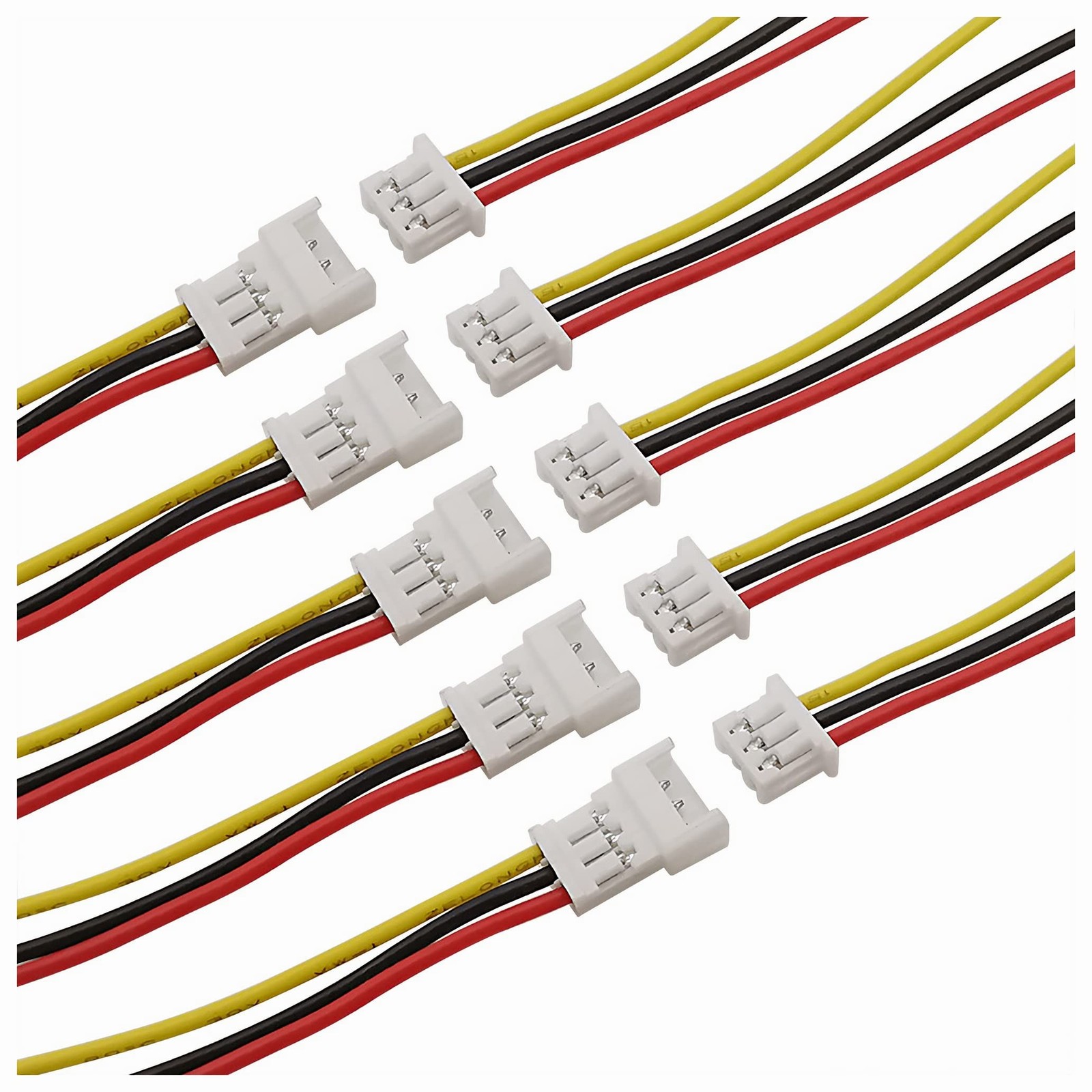 Micro Jst 1.25 Wire Connectors, 20Pairs/40pcs 1.25mm 3 Pin Jst Male and Femal...