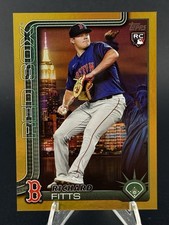 Richard Fitts BIG APPLE FANATICS FEST 2025 Topps Red Sox RC gold SN /50