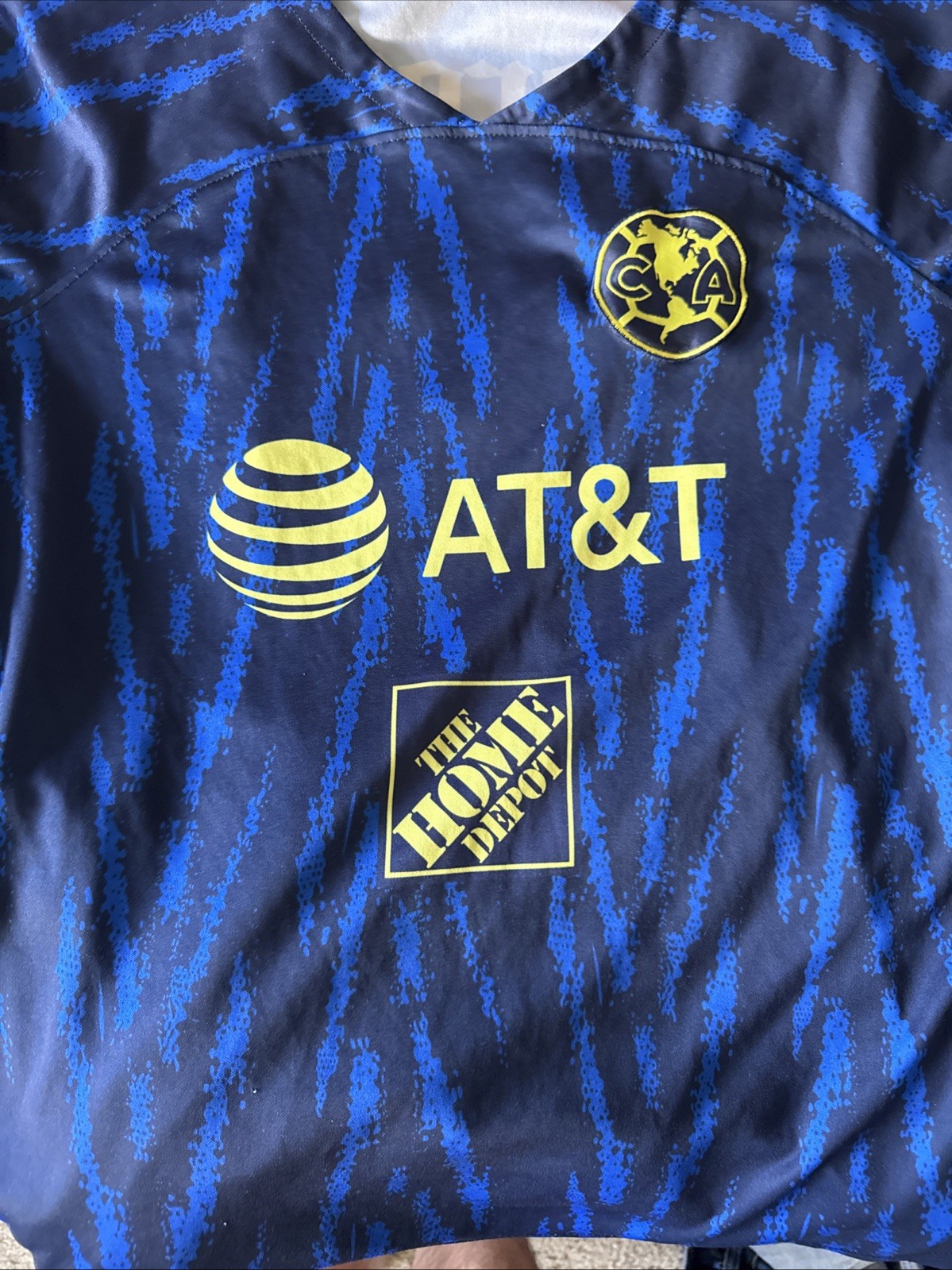 Club America Away Player Version Soccer Jersey Men's Small Liga MX Football