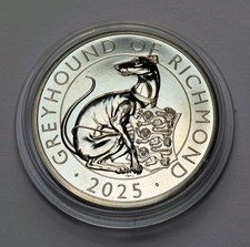 2025 Greyhound Of Richmond Five Pound £5 Coin In Capsule