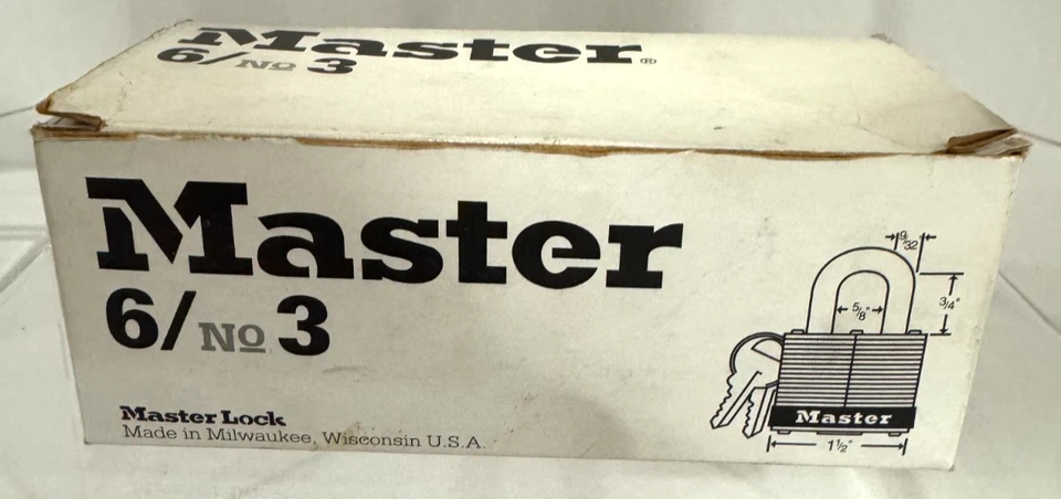 Master Lock No 3 Commercial Maximum Security Locks NIB - Pack of 3 - Image 4 of 4