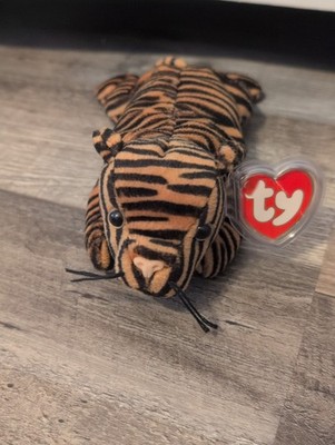 TY Beanie Baby Retired Stripes The Tiger 3rd/2nd Generation 1995