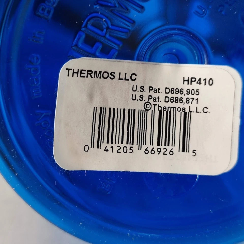 Thermos Hydration 24oz Water Bottle Blue Flip-Cap Lid with Rotating Intake Meter