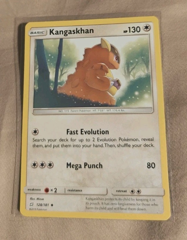 Pokemon TCG Kangaskhan 128/181 Sm-Team Up Regular NM Card