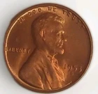 1953-S San Fran Mint Red Uncirculated UNC BU Lincoln 1 C Wheat Penny Free Post