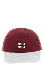 MIU MIU Red/White Baseball Cap New  Authentic