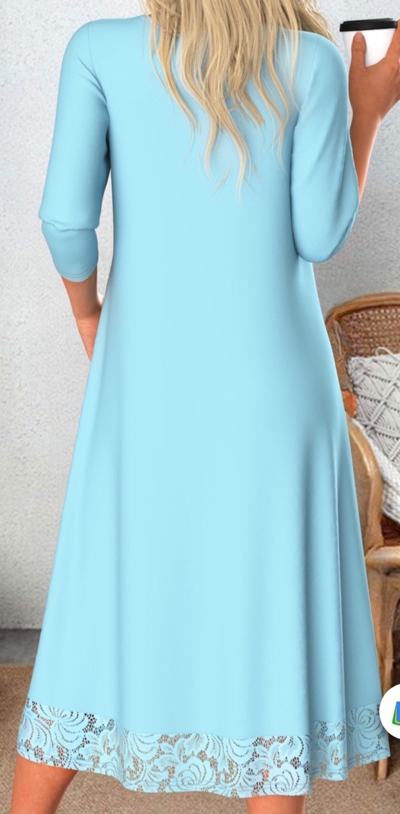 MODLILY Light Blue Patchwork A Line 3/4 Sleeve Dress BRAND NEW IN BAG, M Medium | eBay MODLILY Light Blue Patchwork A Line 3/4 Sleeve Dress BRAND NEW IN BAG, M Medium | eBay