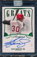 2020 Panini Flawless Ken Griffey Jr Greats Auto Autograph Emerald /5