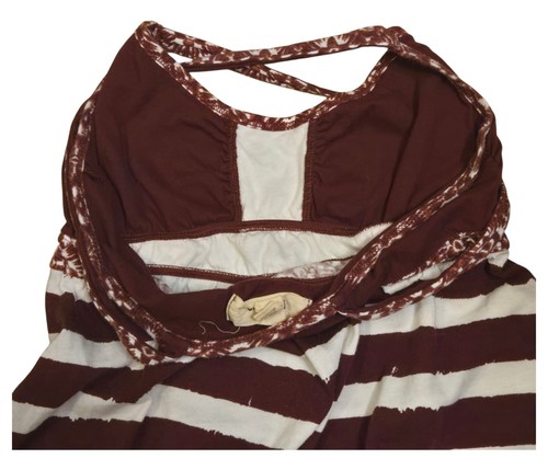 Vintage Hollister Women's Burgundy Empire Babydoll Tank Top Size XS - Picture 3 of 7