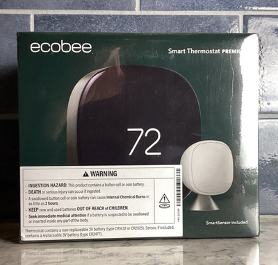 Ecobee Smart Thermostat Premium Black EB-STATE6-01  NEW and SEALED