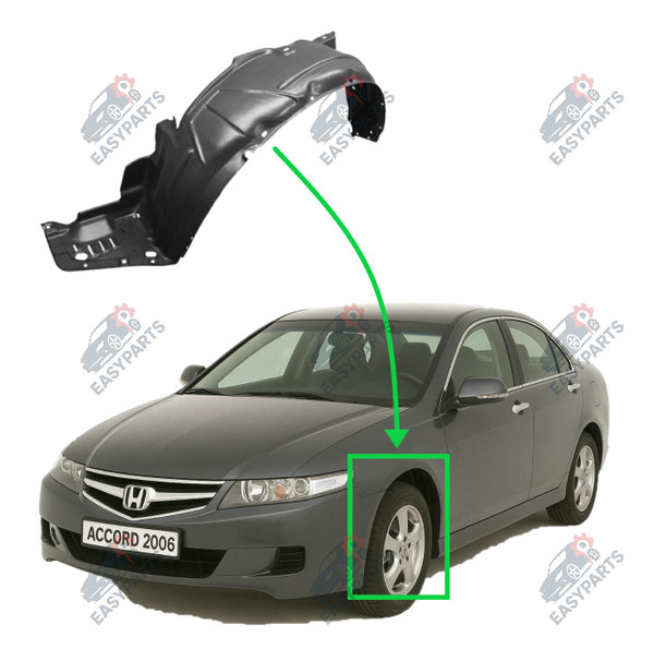 Radlauf StoßStange Locaro Vorne Links FüR Honda Accord 2003 - 2008-image