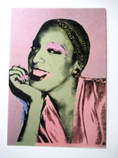 A. WARHOLS KUNSTWERK  AUF POSTKARTE, ORIGINAL HANDSIGNIERT, UNIKAT, ZERTIFIKAT