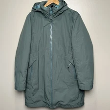 Lands End Ski Jacket Parka Women’s XL Squall Waterproof Teal Primaloft
