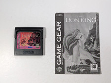 The Lion King Sega Game Gear with manual