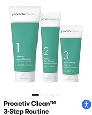 Proactiv Clean Acne Treatment Set Mineral Cleanser, Pore Perfector, Hydrator