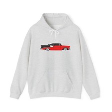 57 Chevrolet Hot Rod Vintage Graphic Hoodie NEW Unisex Heavy Hooded Sweatshirt
