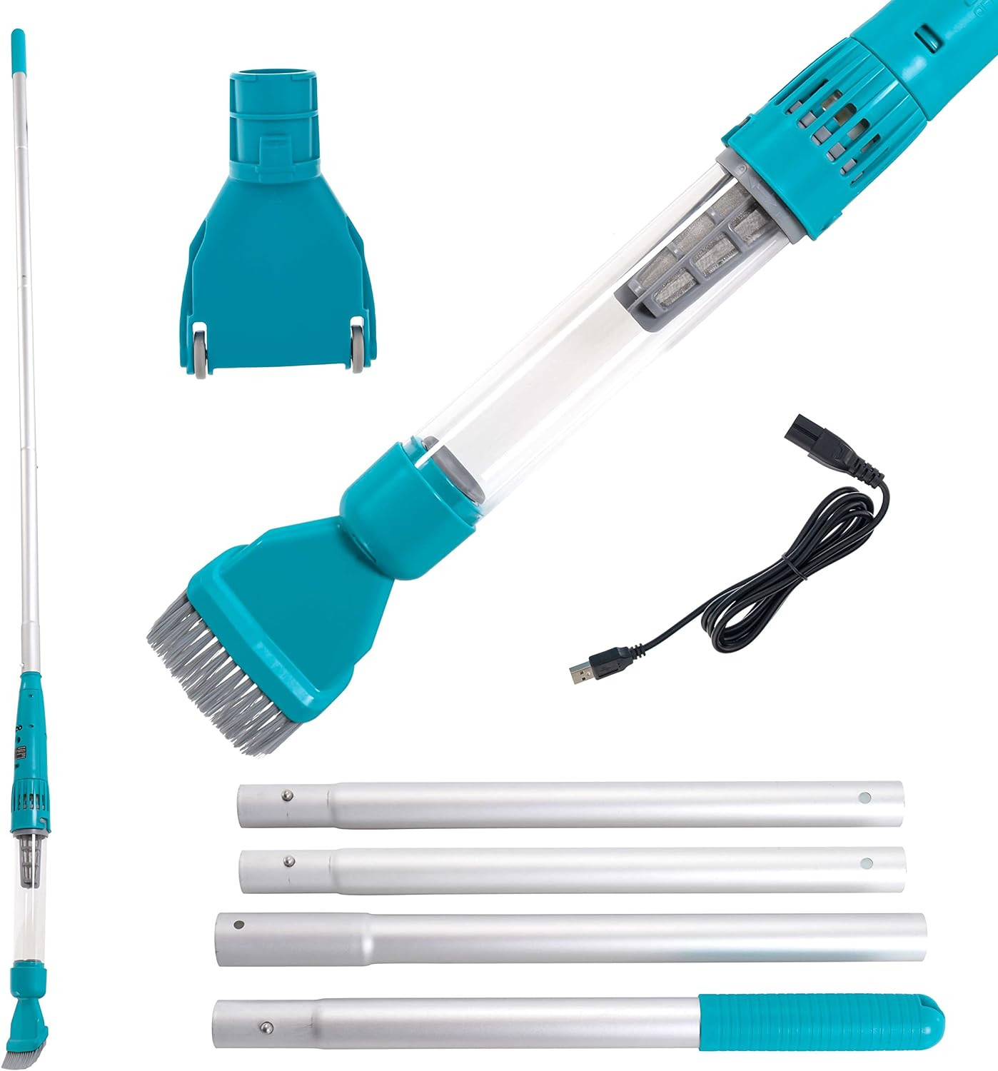 U.S. Pool Supply Octopus Handheld Pool Vacuum Cleaner Stick - Cordless, Recharge