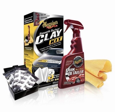 Meguiars 16oz Smooth Surface Clay Kit: Auto Clay Bar for Car Detailing