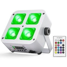 Rechargeable Par Light RGBWA UV Battery Powered Wireless DMX APP 4LED DJ Uplight