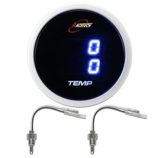 52mm 2-1/16" Electrical Dual Temperature Gauge Water Oil/Coolant Temp ...