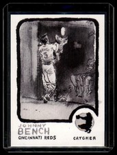 2024 Topps Spotlight by Andy Friedman #56 Johnny Bench Grayscale Filter #/49