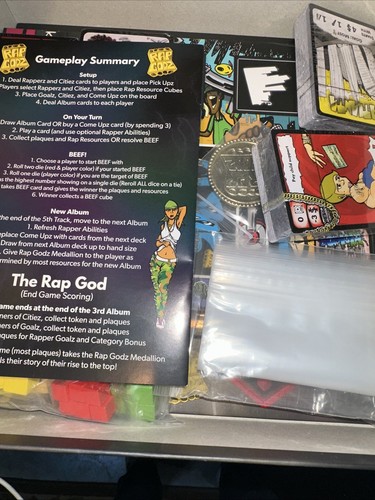 Brothas Board Game Rap Godz (Kickstarter Ed) Never Used - Picture 2 of 2