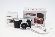 48MP Compact Digital Camera with 2.4" Flip Screen Black