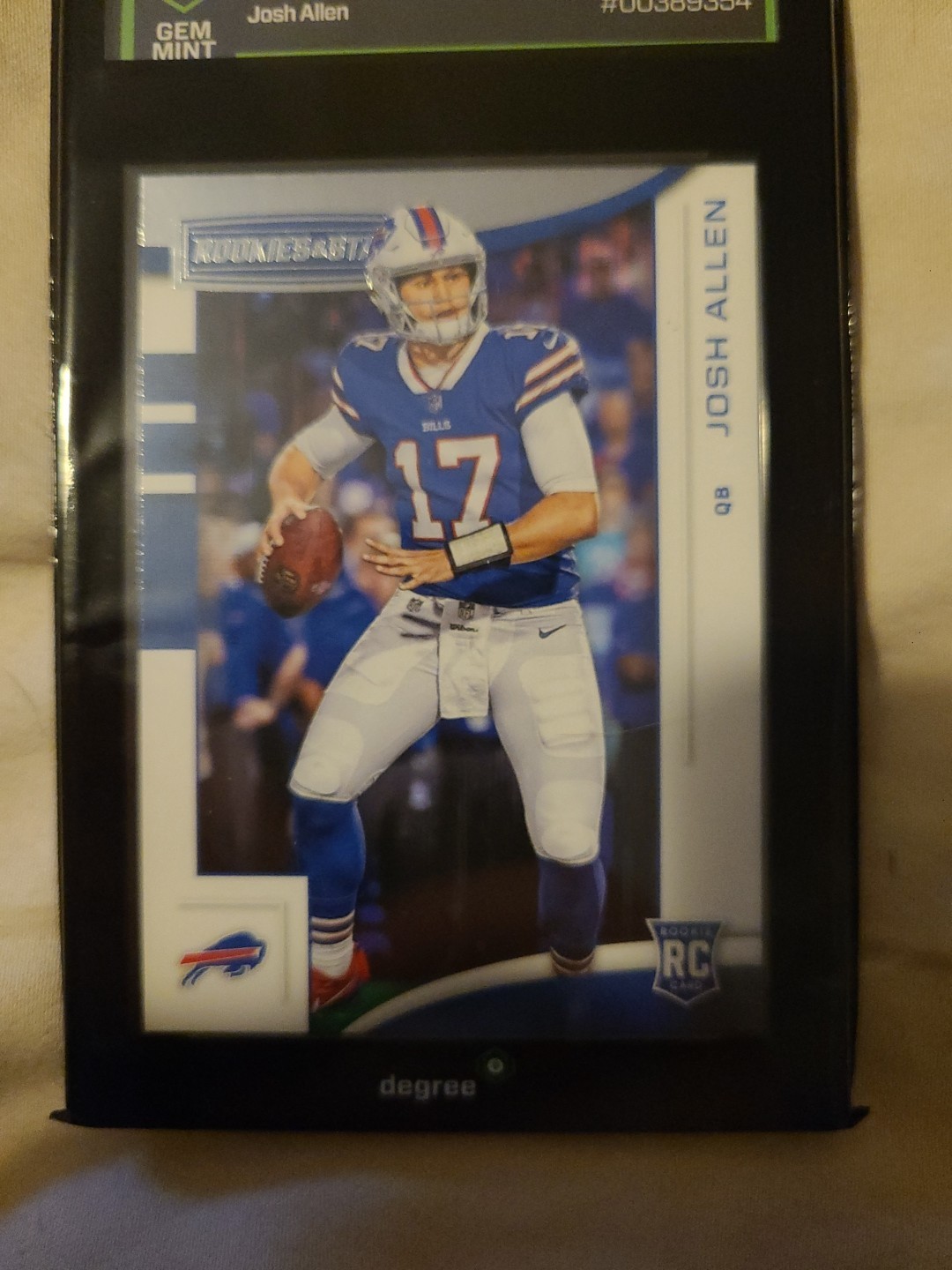 2018 Panini Rookies & Stars #105 JOSH ALLEN Rookie (RC) Graded 10 - GEM 🔥 view 2