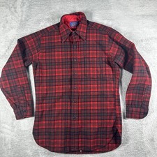 Vintage Pendleton Flannel Shirt Mens Medium Wool Country Traditionals Lumberjack