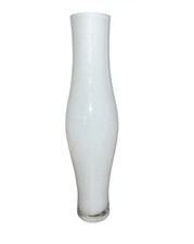 "Vintage Mid Century Modern 14  Blue Ombre Art Glass Vase Heavy Hand Blown MINT"