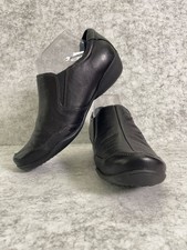 Taos Encore Women's Leather Slip-On Comfort Loafers in Black
