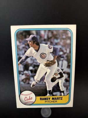 1981 Fleer Randy Martz #300 RC Chicago Cubs
