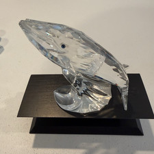 SWAROVSKI Clear Crystal Sperm Whale Figurine Decorative Sculpture