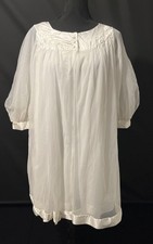 Vintage Gossard Artemis Peignoir Set Womens Petite White Sheer Nylon 70s