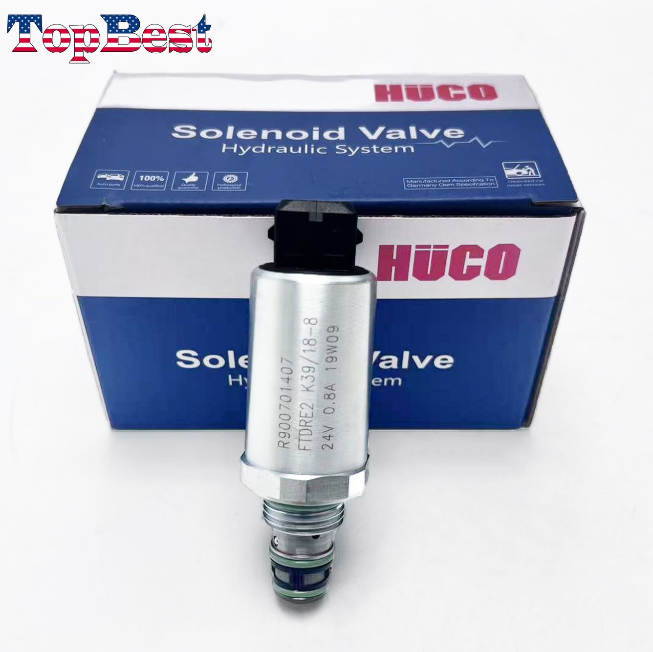 New R900701407 Solenoid Valve 24V for Parker Kalmar Rexroth CV156214 923899.0822