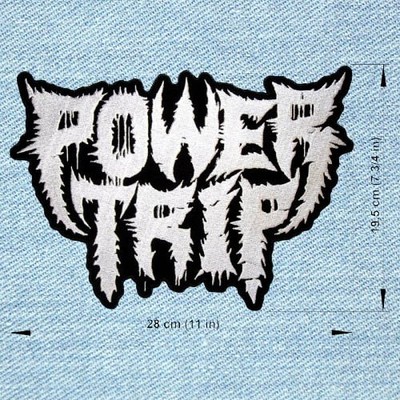 Power Trip - Großer Stickaufnäher